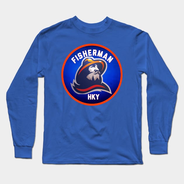FishermanHky Logo Long Sleeve T-Shirt by FishermanHky